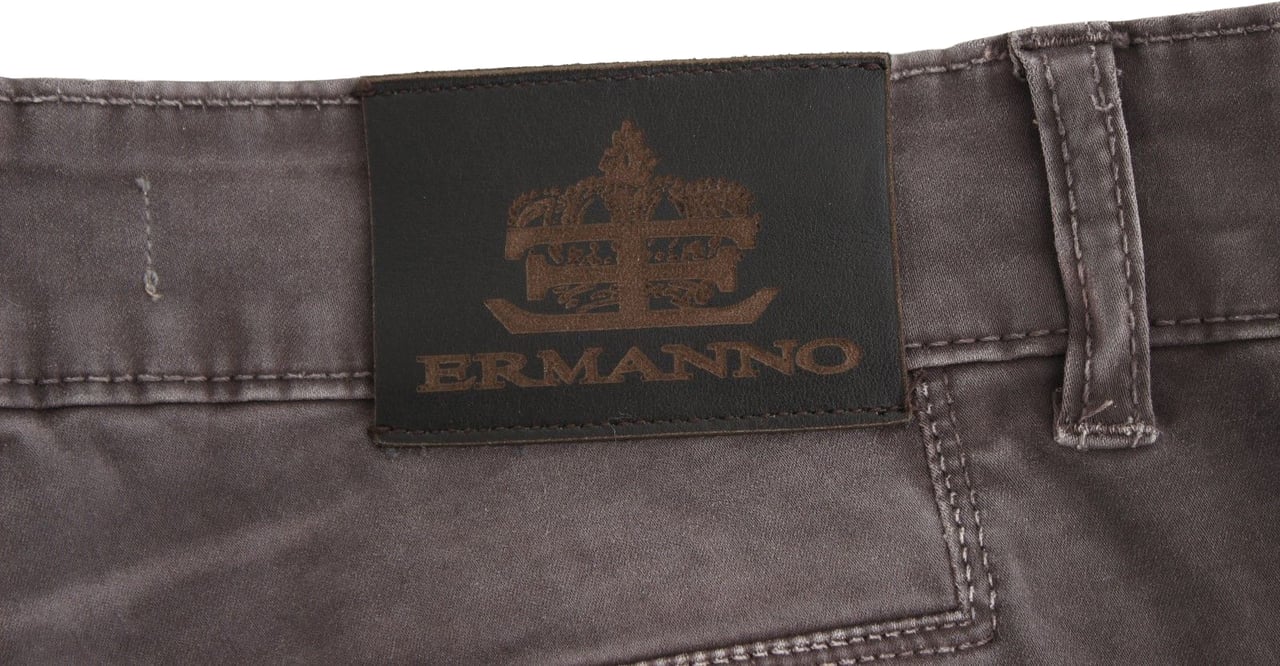 Ermanno Scervino Gray Slim Jeans Denim Pants Skinny Leg Stretch Grijs