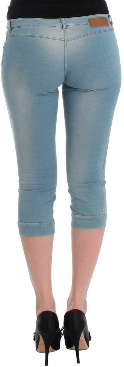 Ermanno Scervino Blue Capri Pants Cropped Jeans Lichtblauw