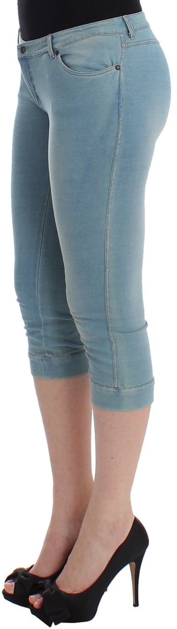 Ermanno Scervino Blue Capri Pants Cropped Jeans Lichtblauw