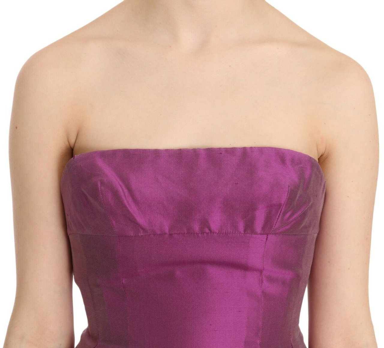 Ermanno Scervino Pink Halter Backless Midi Plain Dress Oranje