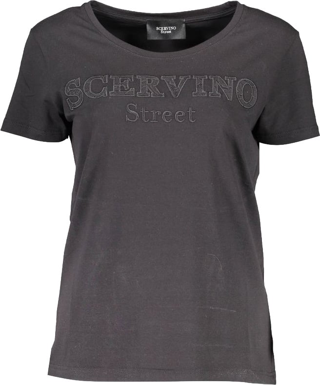 Ermanno Scervino Scervino Street Black Cotton Women T-Shirt Zwart