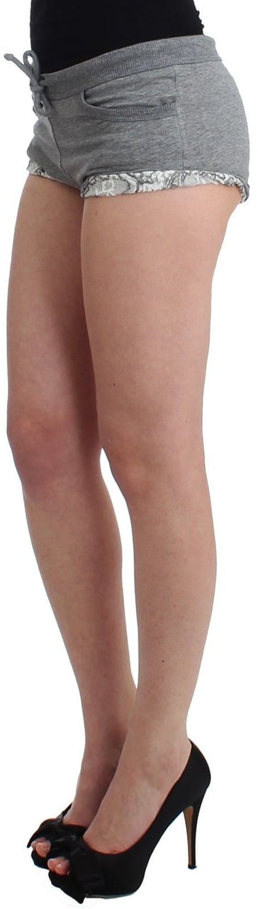 Ermanno Scervino Lingerie Gray Mini Shorts Sleepwear Hotpants Grijs