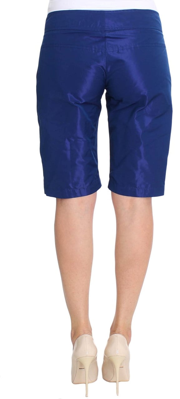 Ermanno Scervino Blue Above Knees Bermuda Shorts Blauw
