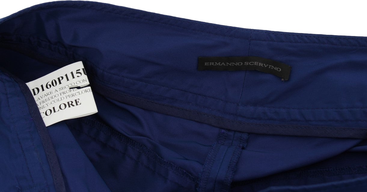 Ermanno Scervino Blue Above Knees Bermuda Shorts Blauw