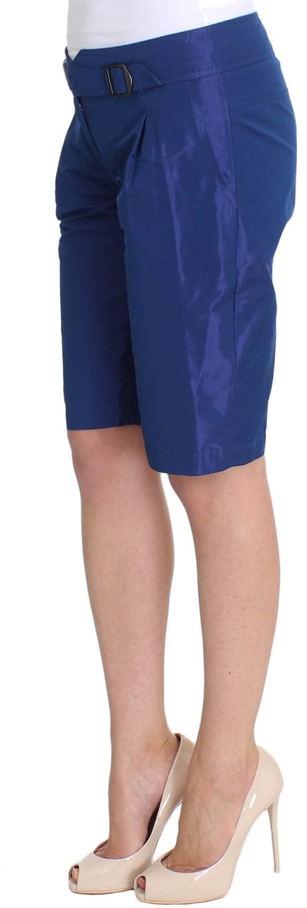 Ermanno Scervino Blue Above Knees Bermuda Shorts Blauw