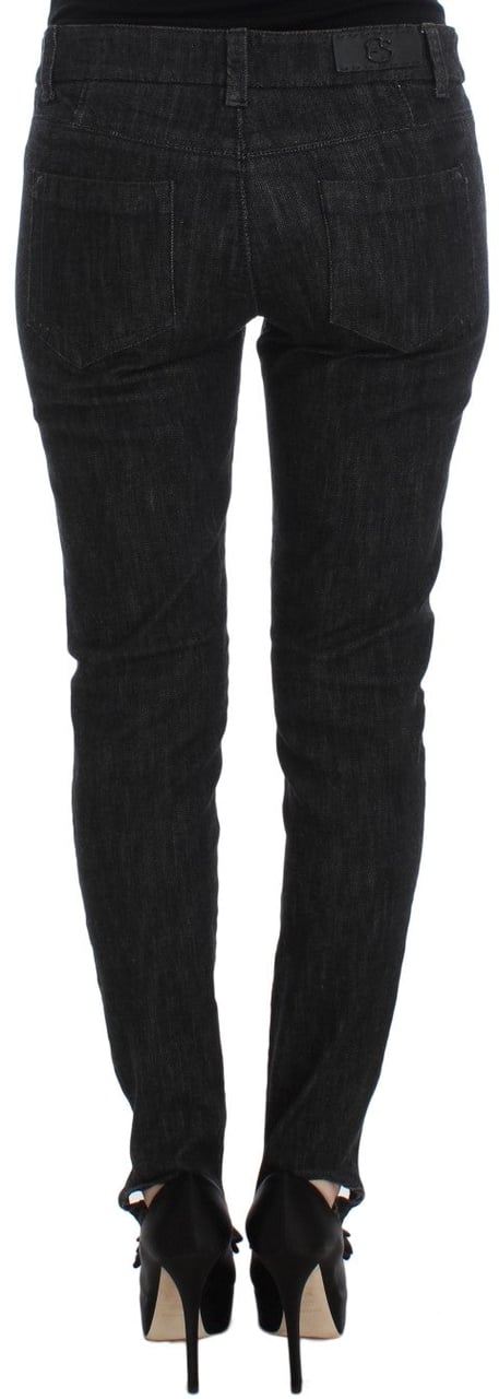 Ermanno Scervino Blue Cotton Slim Fit Denim Jeans Blauw