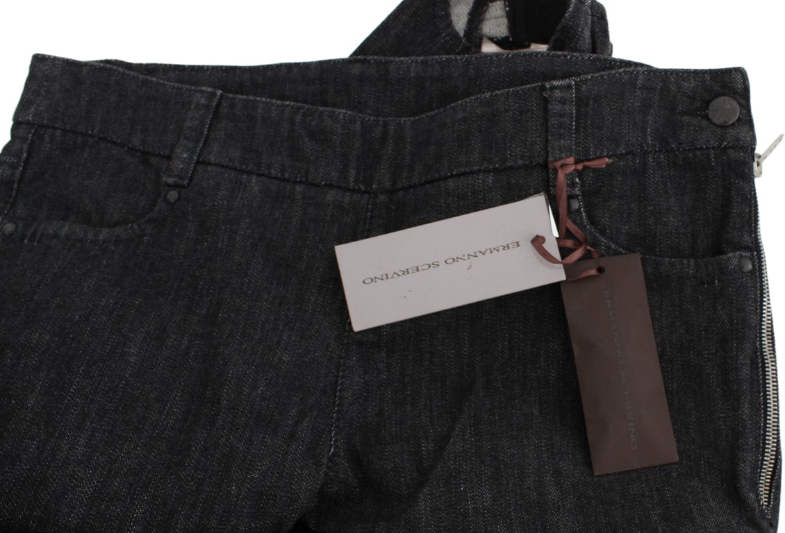 Ermanno Scervino Blue Cotton Slim Fit Denim Jeans Blauw