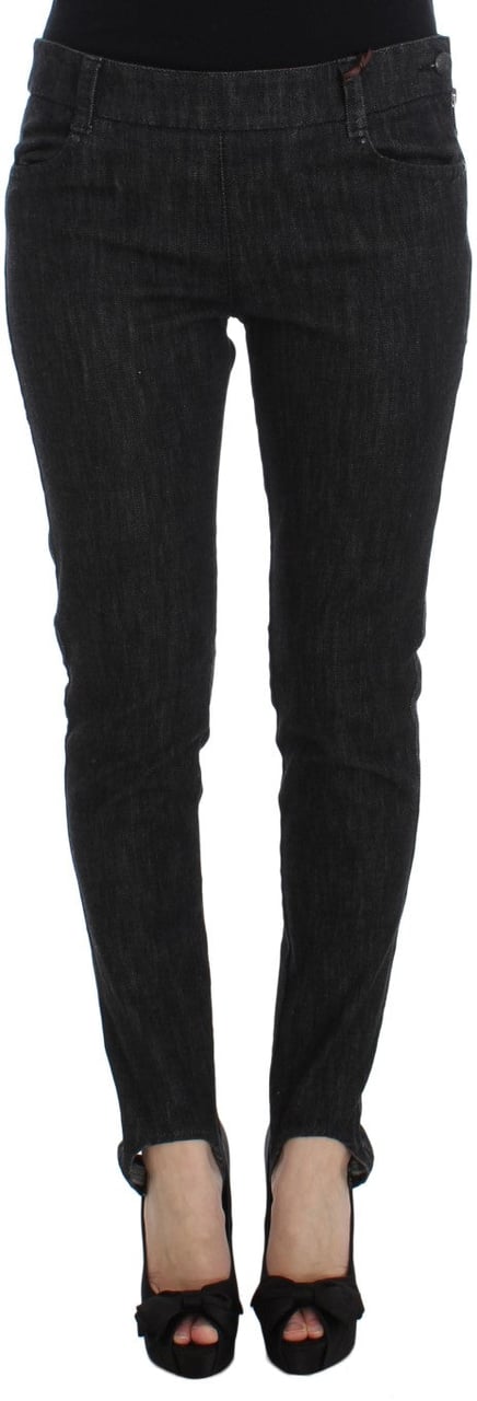 Ermanno Scervino Blue Cotton Slim Fit Denim Jeans Blauw