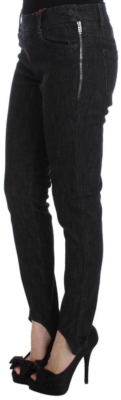 Ermanno Scervino Blue Cotton Slim Fit Denim Jeans Blauw
