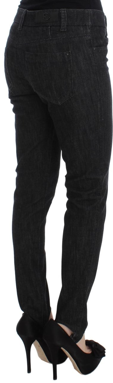 Ermanno Scervino Blue Cotton Slim Fit Denim Jeans Blauw