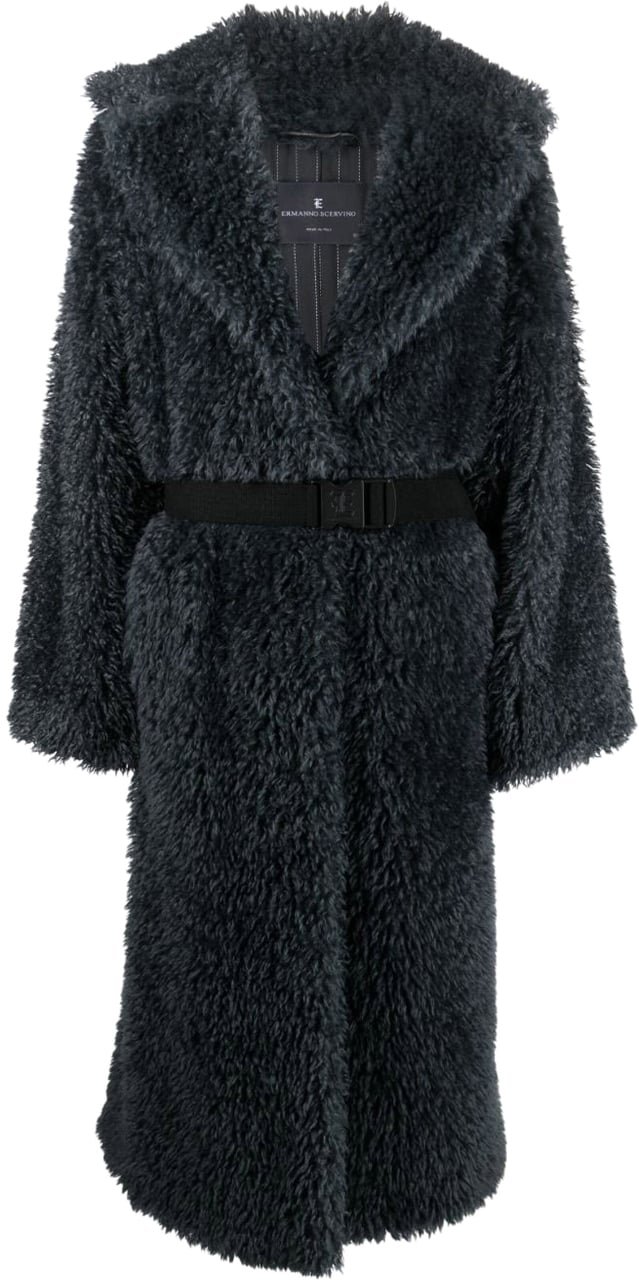 Ermanno Scervino Coats Grey Grijs