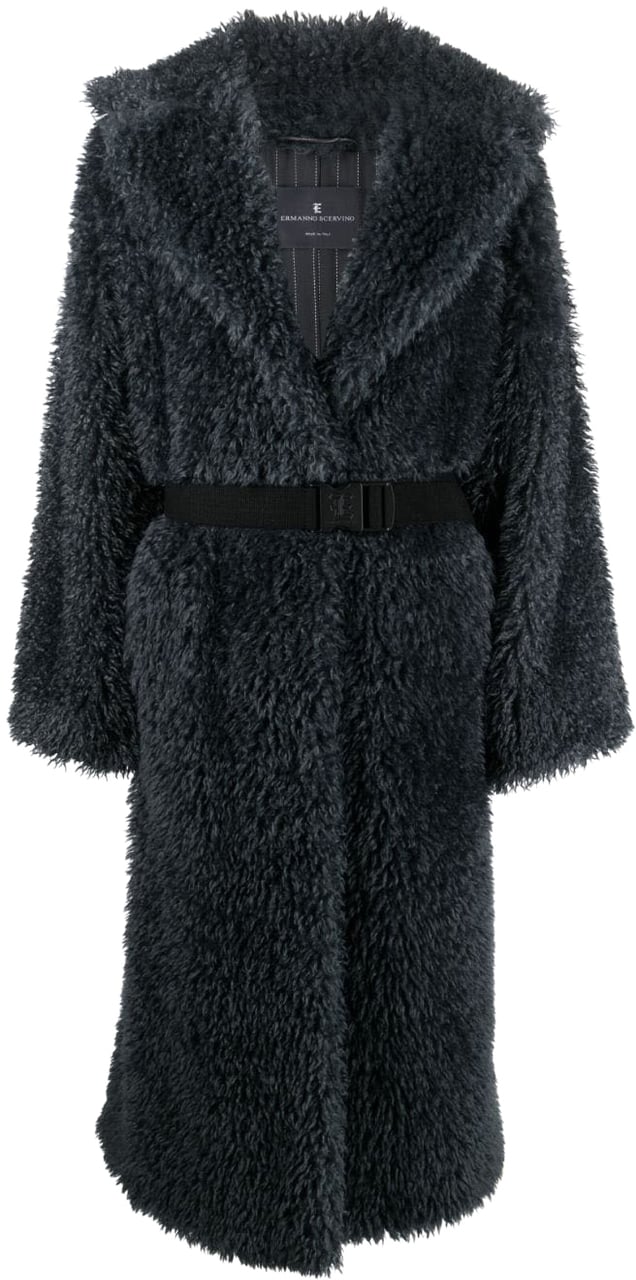 Ermanno Scervino Coats Grey Grijs