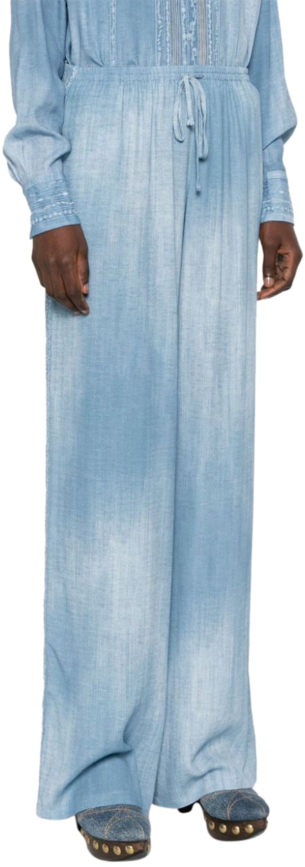 Ermanno Scervino Trousers Blue Blauw
