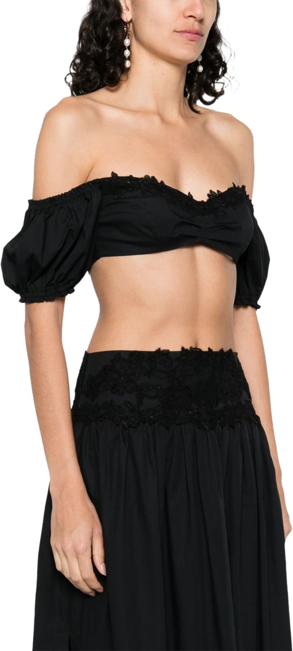 Ermanno Scervino Top Black Zwart