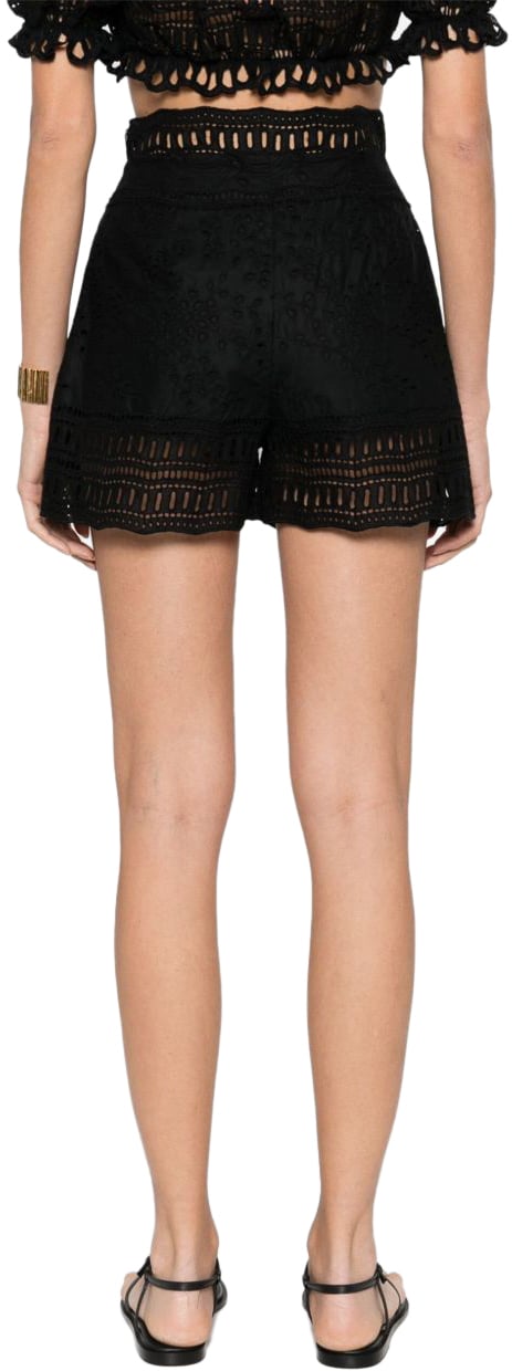 Ermanno Scervino Shorts Black Zwart
