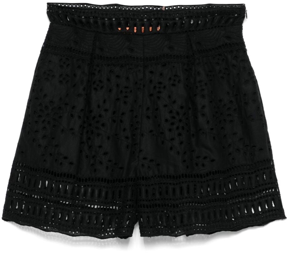 Ermanno Scervino Shorts Black Zwart
