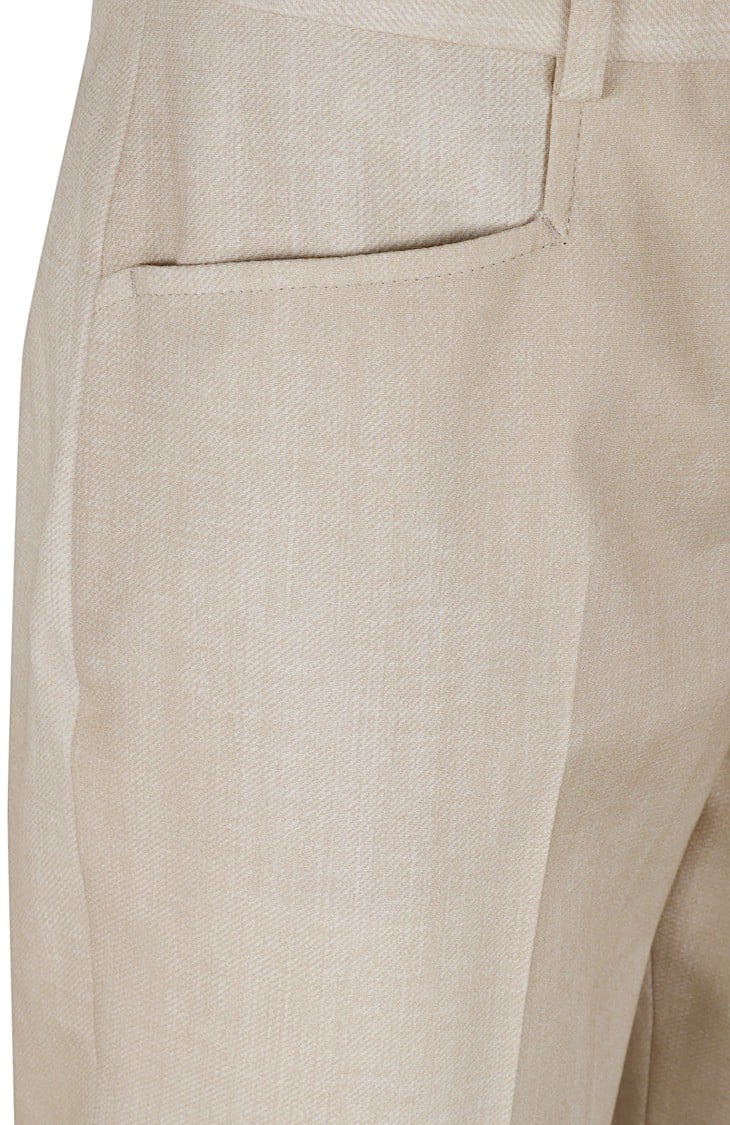 Ermanno Scervino Tailored Trousers With Classic Straight Leg Neutraal