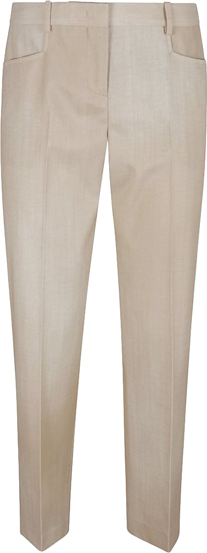 Ermanno Scervino Tailored Trousers With Classic Straight Leg Neutraal