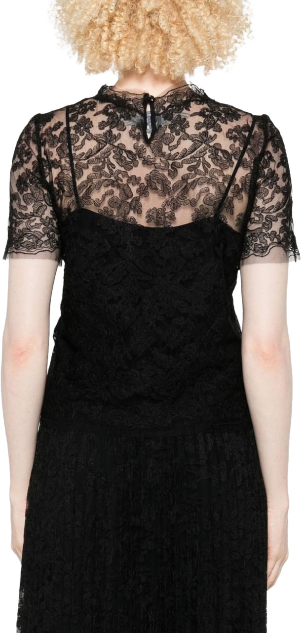 Ermanno Scervino T-Shirts And Polos Black Zwart