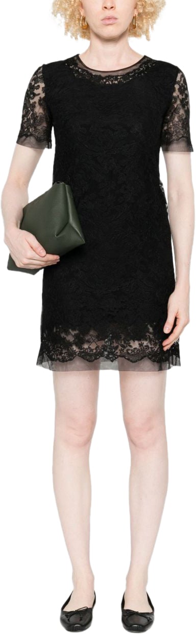 Ermanno Scervino Dresses Black Zwart