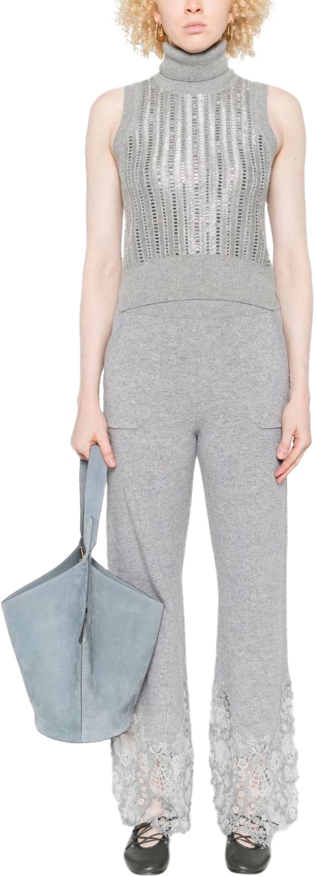 Ermanno Scervino Top Grey Grijs