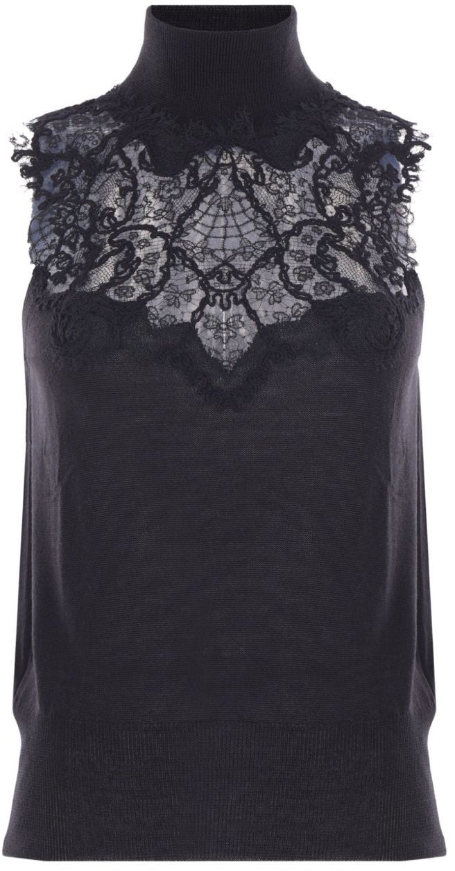 Ermanno Scervino Top Black Zwart
