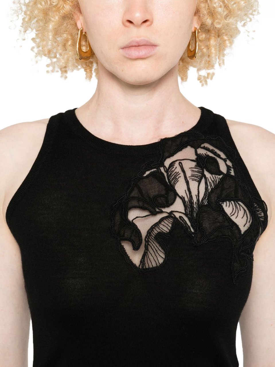 Ermanno Scervino Top Black Zwart