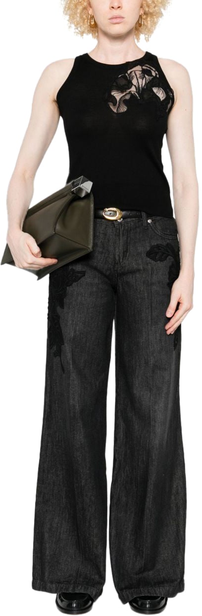 Ermanno Scervino Top Black Zwart