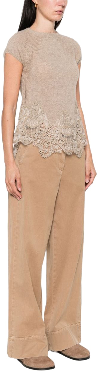 Ermanno Scervino Top Dove Grey Grijs