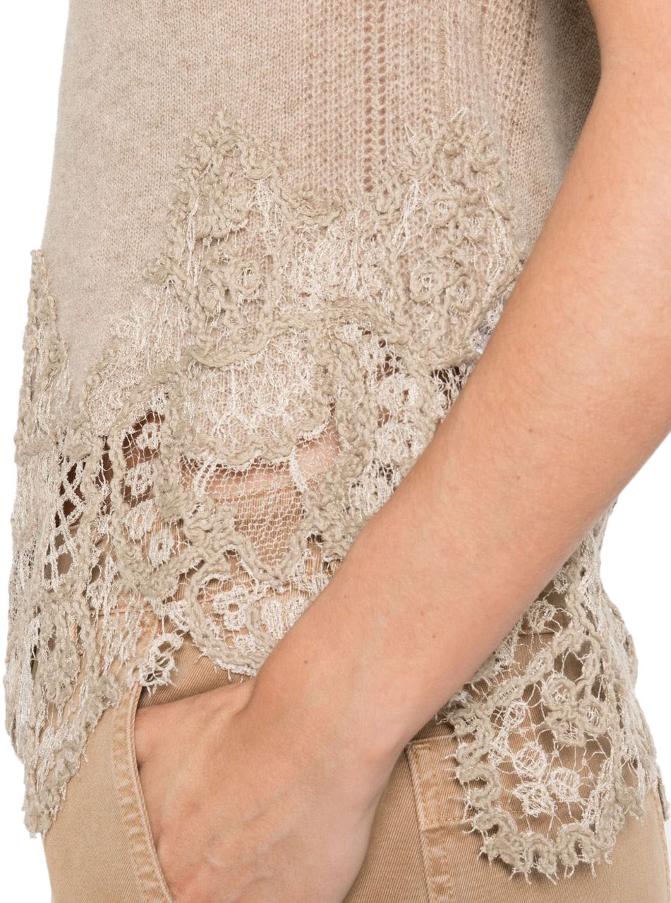 Ermanno Scervino Top Dove Grey Grijs