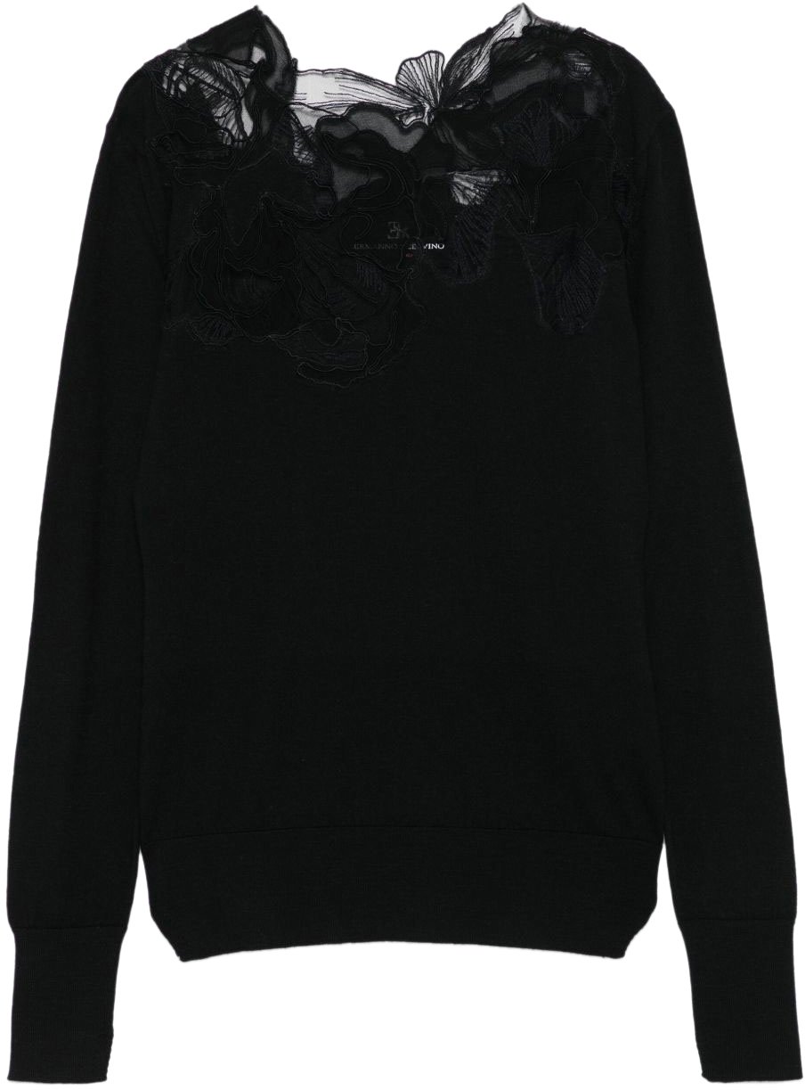 Ermanno Scervino Sweaters Black Zwart