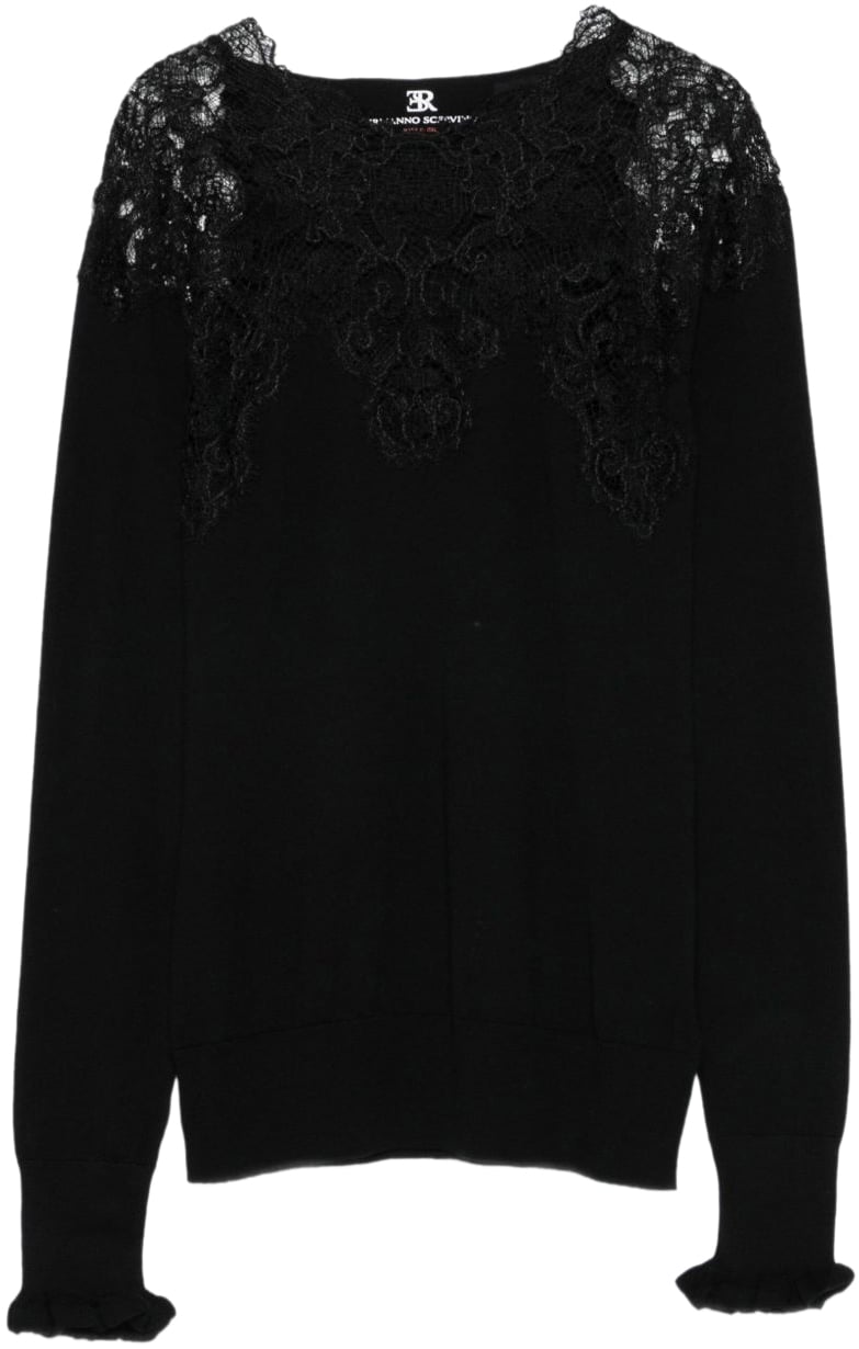 Ermanno Scervino Sweaters Black Zwart