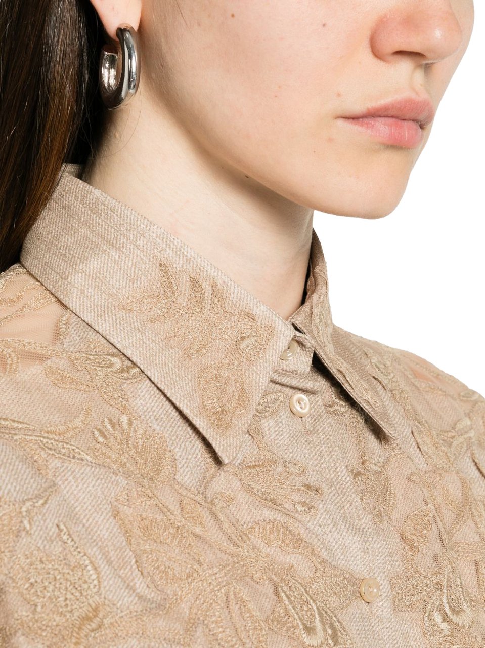 Ermanno Scervino Shirts Brown Beige