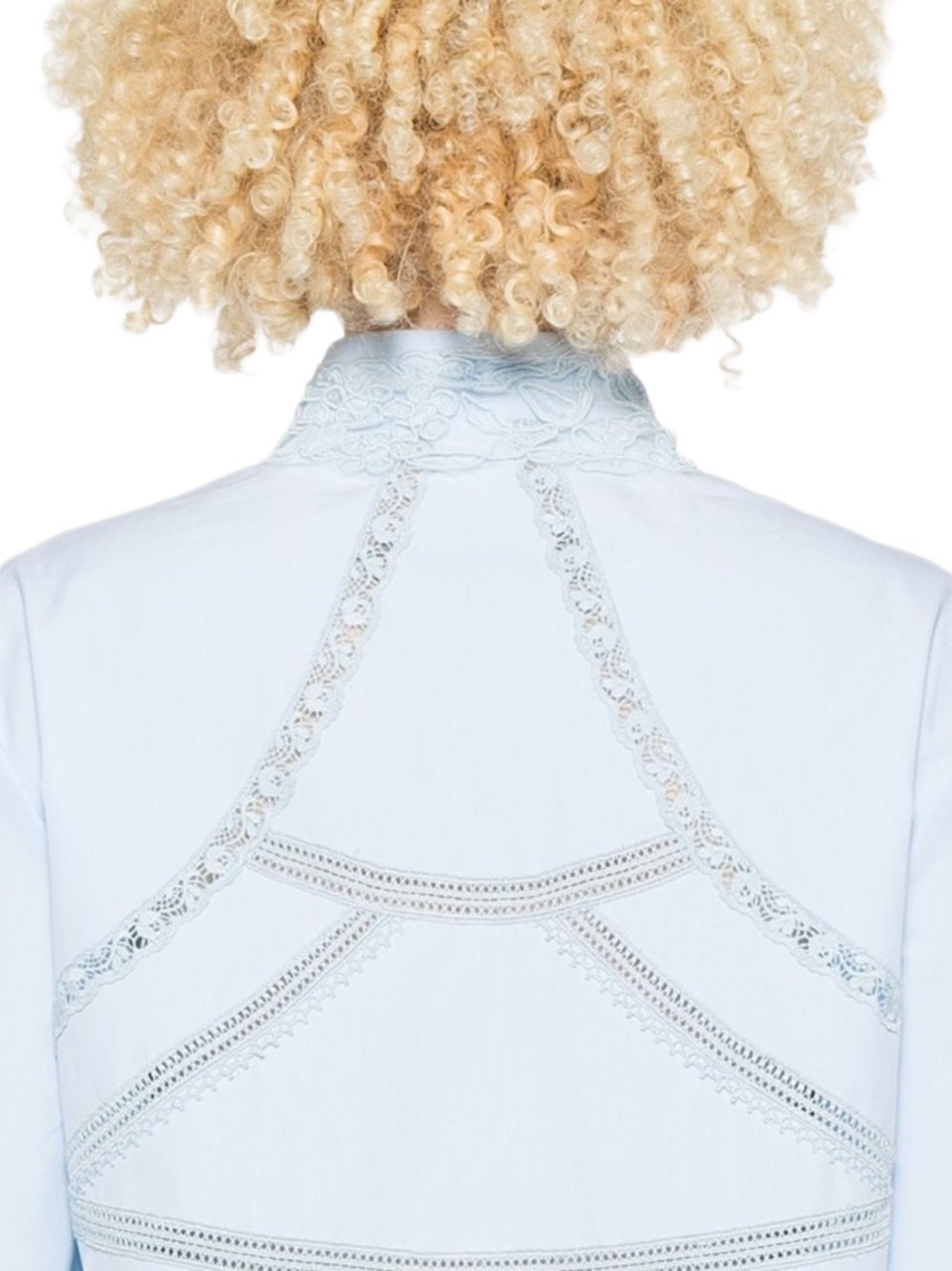 Ermanno Scervino Shirts Light Blue Blauw
