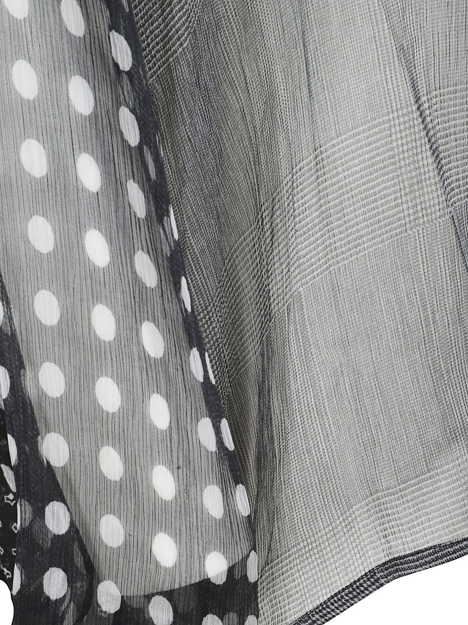 Ermanno Scervino Patterned Sheer Shirt with Button-Down Front Grijs