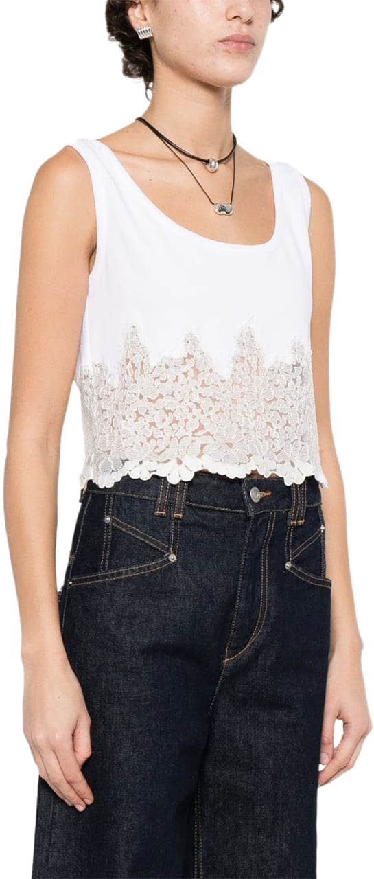 Ermanno Scervino Top White Wit