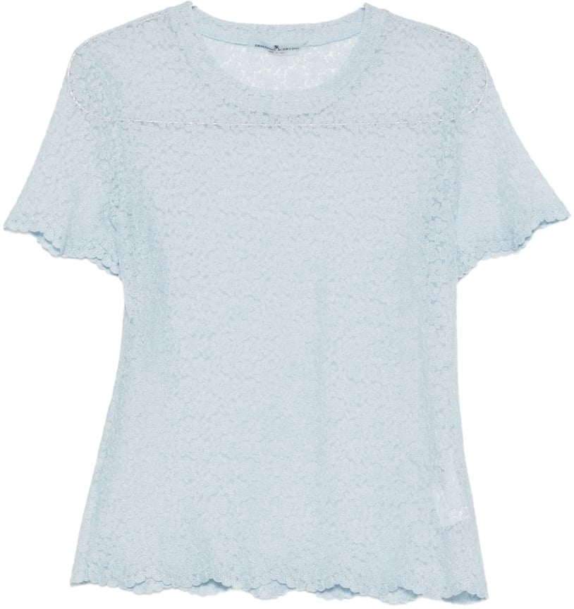 Ermanno Scervino T-Shirts And Polos Clear Blue Blauw