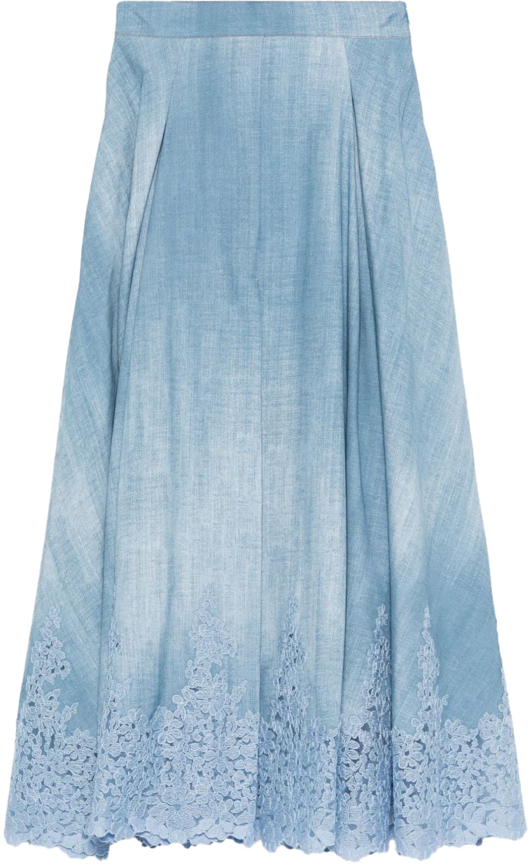 Ermanno Scervino Skirts Clear Blue Blauw