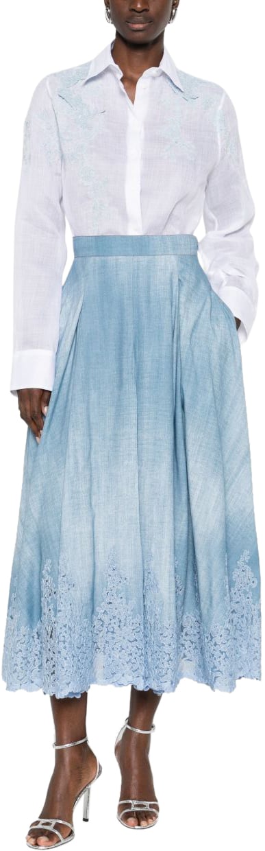 Ermanno Scervino Skirts Clear Blue Blauw