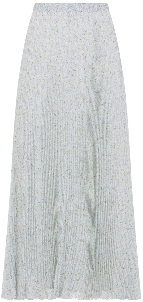 Ermanno Scervino Ermanno Scervino Plisse Printed Midi Skirt Divers