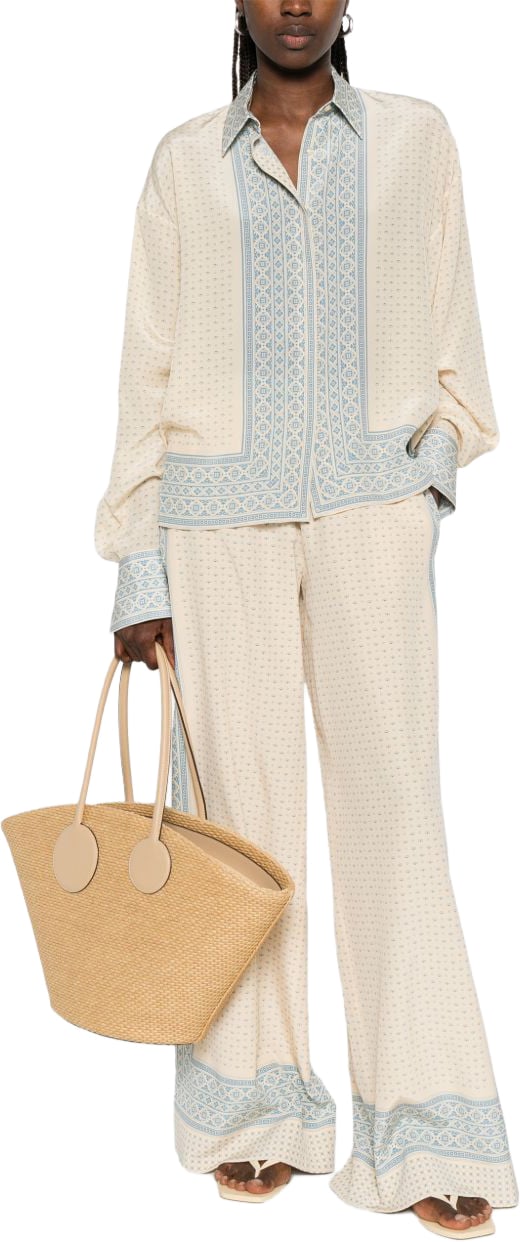 Ermanno Scervino Trousers Ivory Wit