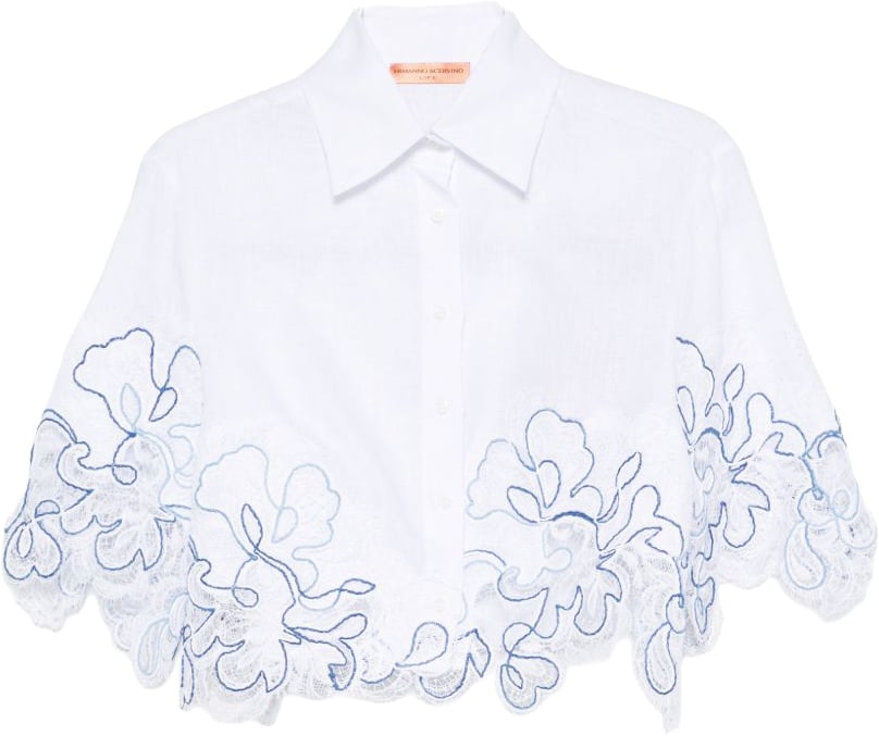 Ermanno Scervino Shirts Light Blue Wit