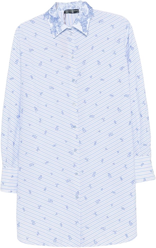 Ermanno Scervino Shirts Light Blue Wit
