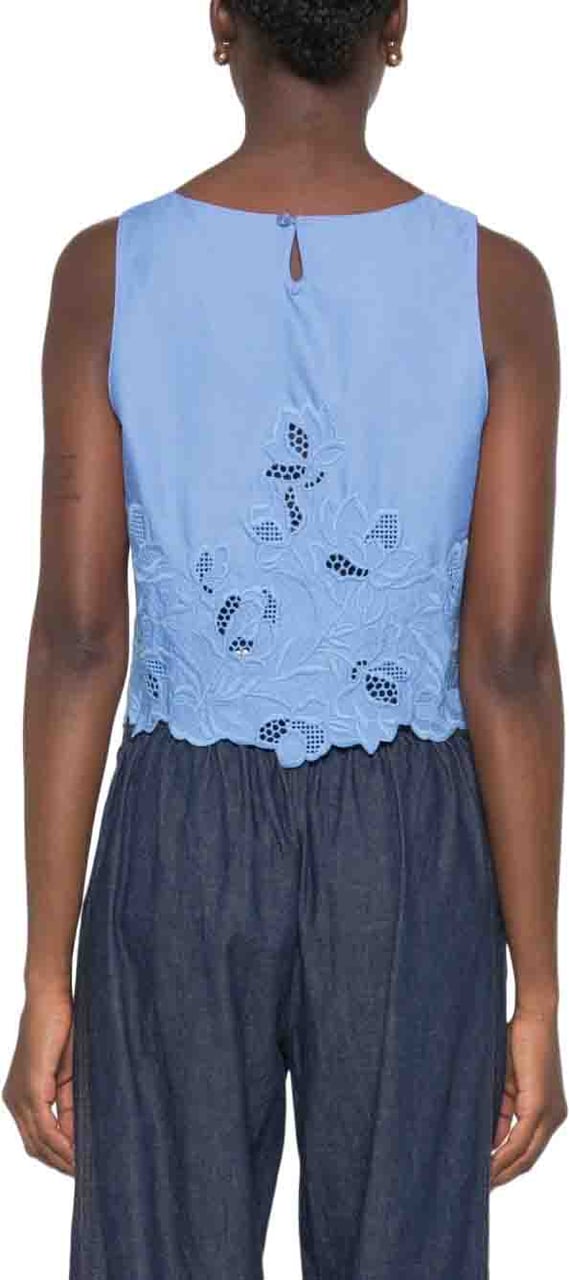 Ermanno Scervino Top Light Blue Lichtblauw