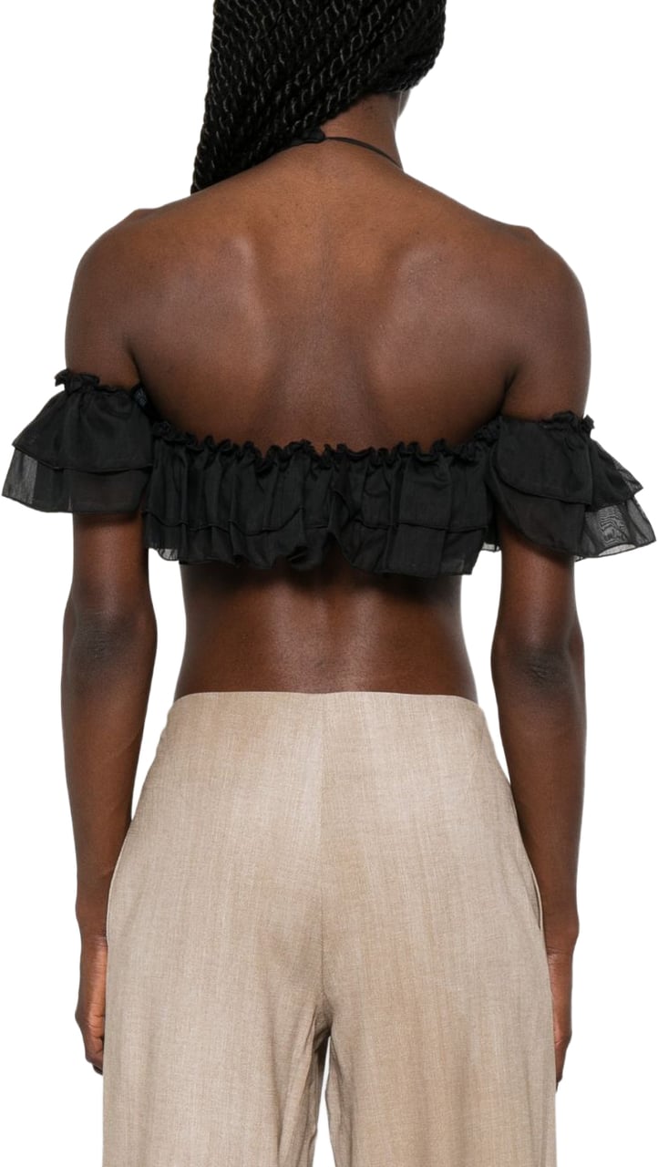 Ermanno Scervino Top Black Zwart
