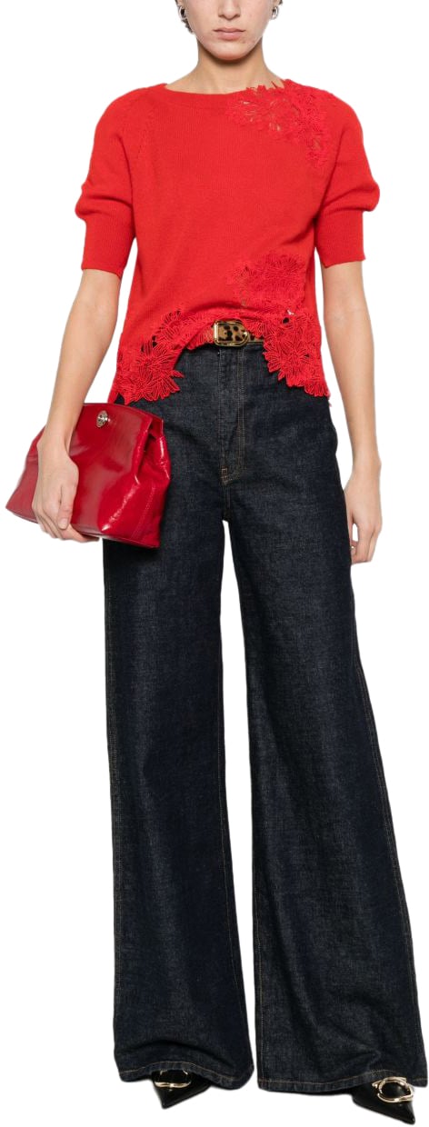 Ermanno Scervino Sweaters Poinciana Rood