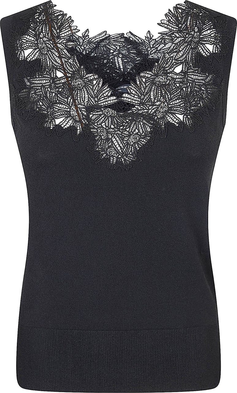 ERMANNO SCERVINO KNIT TANKTOP Zwart