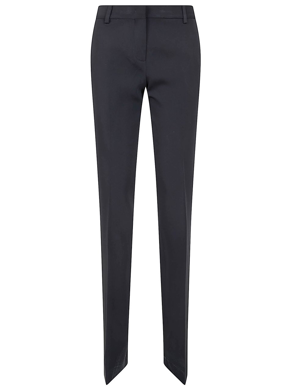 Ermanno Scervino Tailored Bootcut Trousers with Flared Hem and Refined Finish Zwart