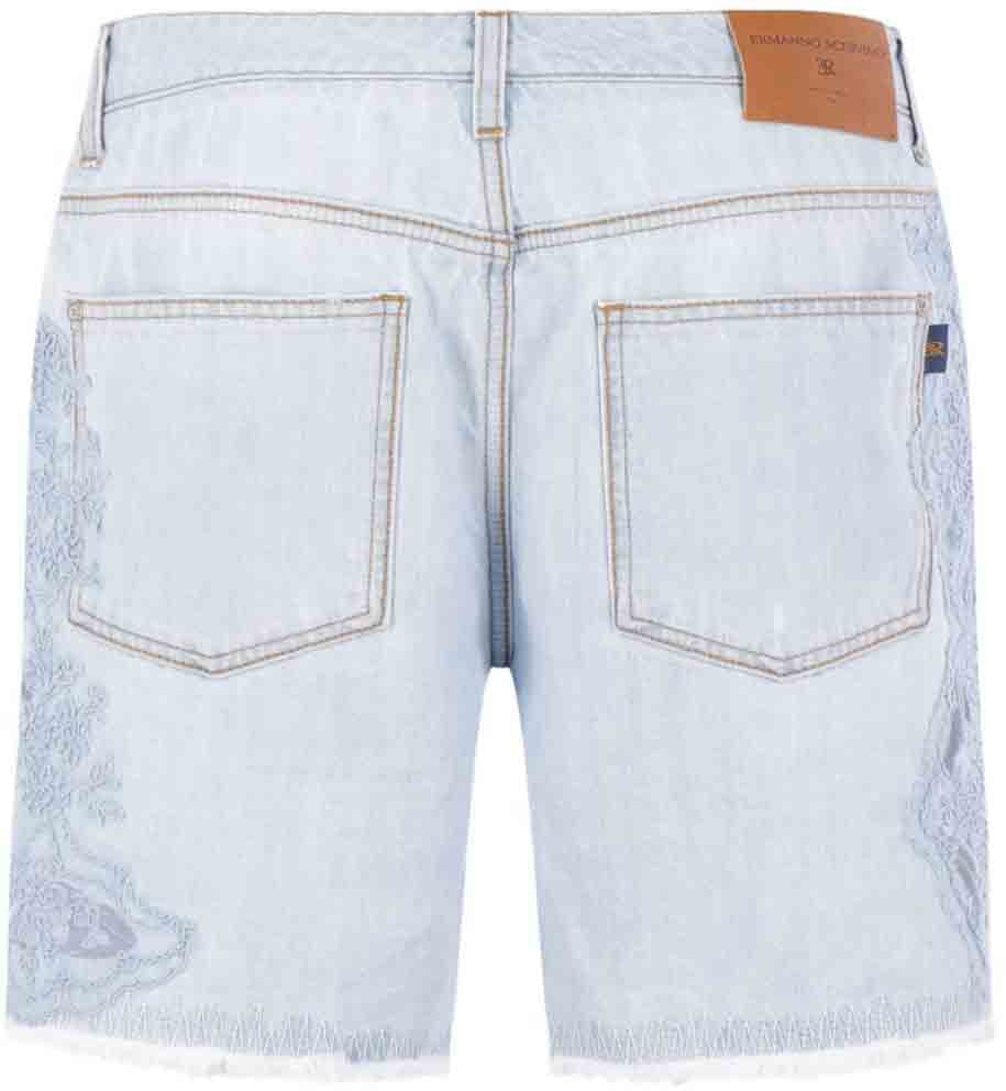 Ermanno Scervino Shorts Cashmere Blue Lichtblauw