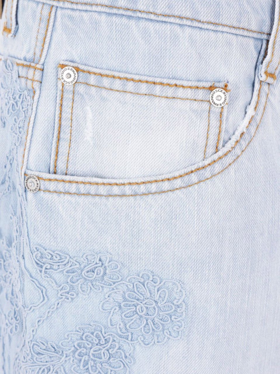 Ermanno Scervino Shorts Cashmere Blue Blauw